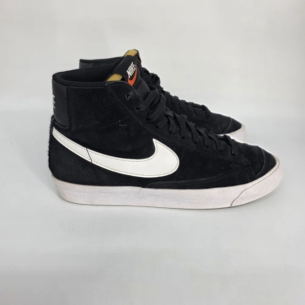Nike Blazer Mid '77 Suede Black White CI1172-005 Men's Size 9 Shoes VINTAGE